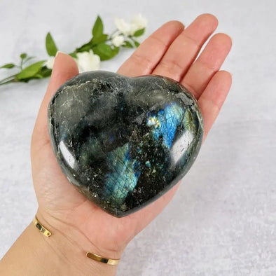Labradorite Polished Hearts - Heart Shaped Stone -