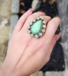 Sterling Silver Varacite/Ethiopian Opal Mini Cluster Rings