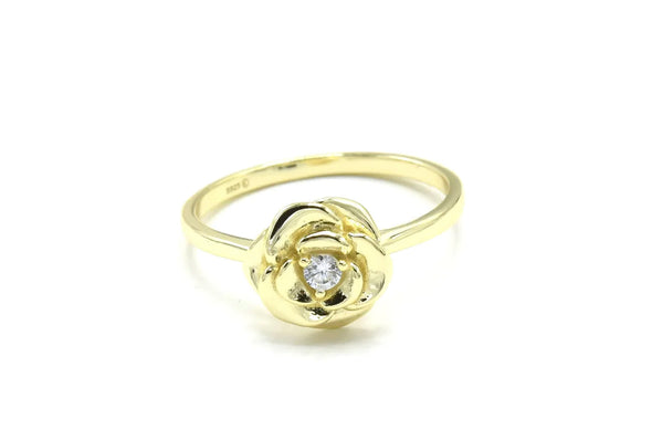 Sterling Silver Rose Boho Ring