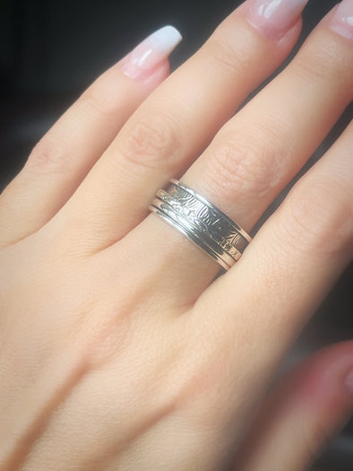 STERLING SILVER ARTISAN SPINNER RING