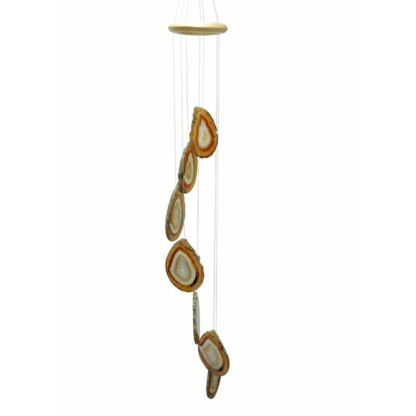 Agate Slice Windchime - Home Decor - Spiritual Gift - Crystal Collection