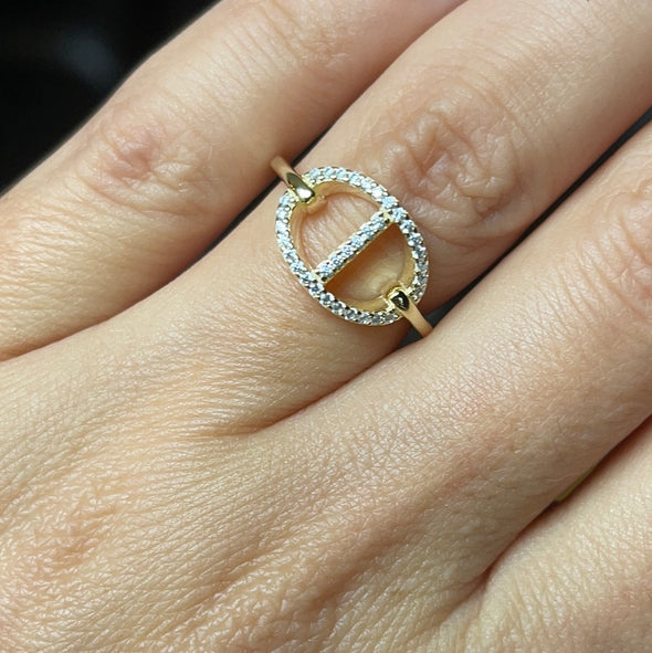 Sterling Silver Italian Link Ring