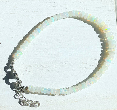 Sterling Silver Ethiopian Opal Bracelet