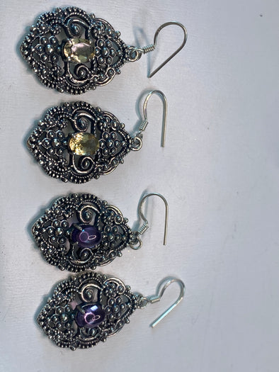 Sterling Silver Antique Earrings