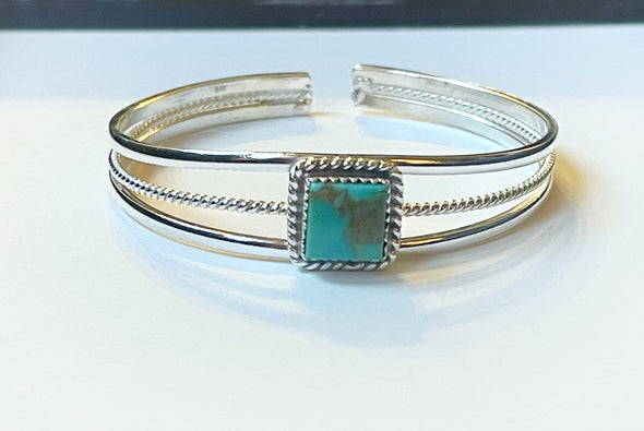 Sterling Silver Turquoise Cuff