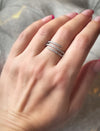 Sterling Silver Pave Wrap Ring