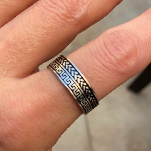 Sterling Silver Engraved Rings