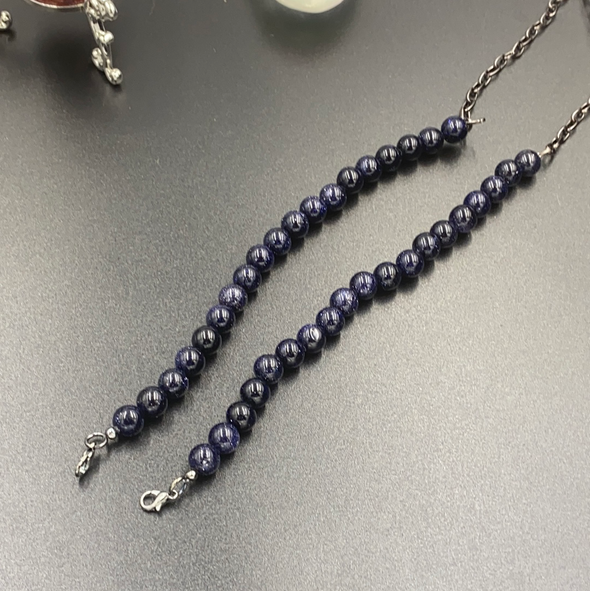 Blue Sunstone 22” Lanyard